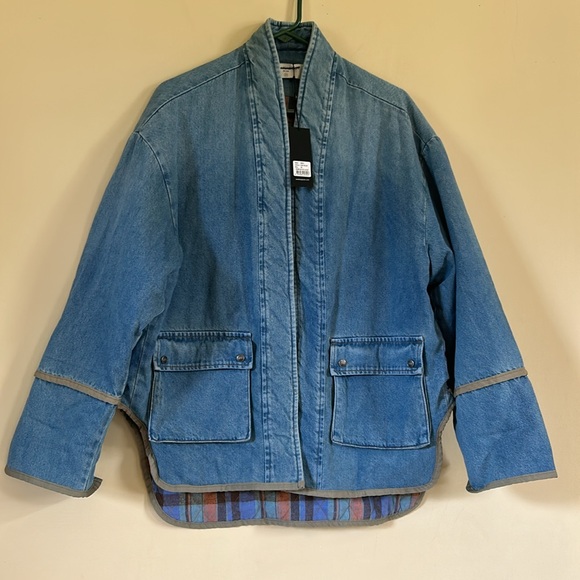 One teaspoon KIMONO DENIM QUILTED JACKET - Picture 6 of 12